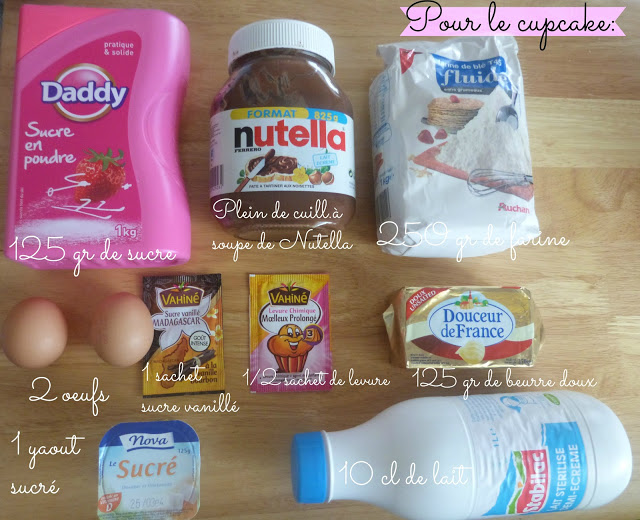 ♡ Mes délicieux cupcakes au Nutella ♡