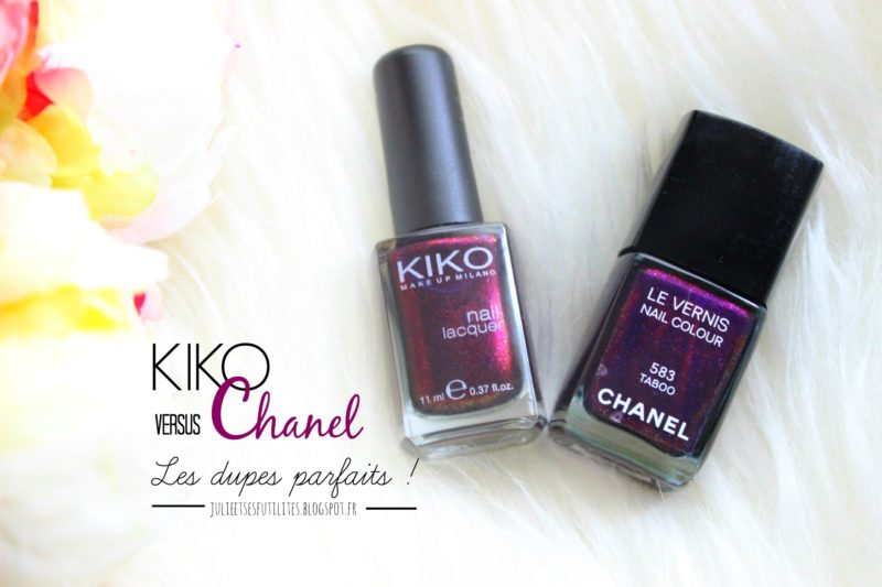 Kiko sort sa version du vernis Taboo de Chanel pour 2.50€ !