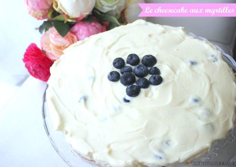 Food | La recette du cheesecake au chocolat blanc et aux myrtilles facile et sans cuisson !